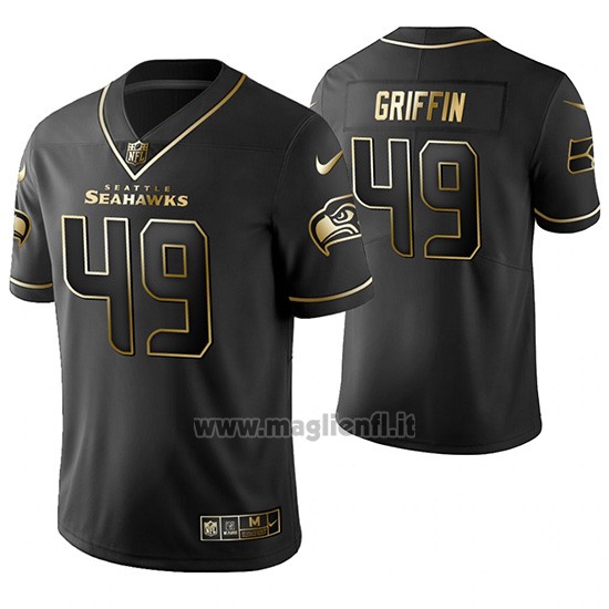 Maglia NFL Limited Seattle Seahawks Shaquem Griffin Golden Edition Nero